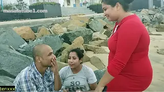 Amateur Wife caught husband with new girlfriend!! real sex with dirty audio - Study Break