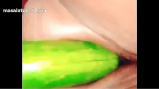 Real Desibhabhi sex village wife Fucking with cucumber - Exclusive Tape